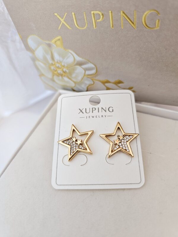 arete estrella xuping jewerly rose
