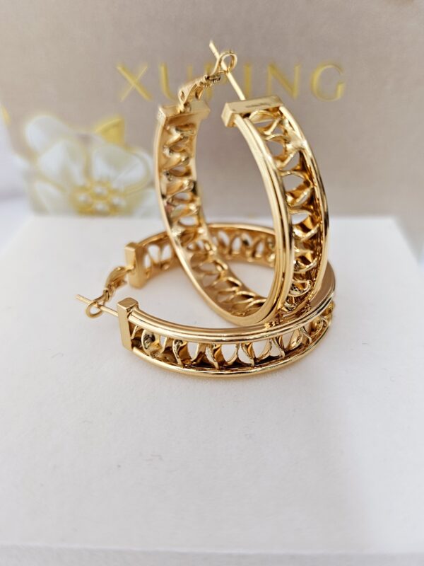 arete 4cm xuping jewerly rose