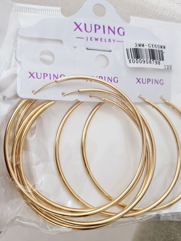 arete indu 6cm xuping jewerly rose