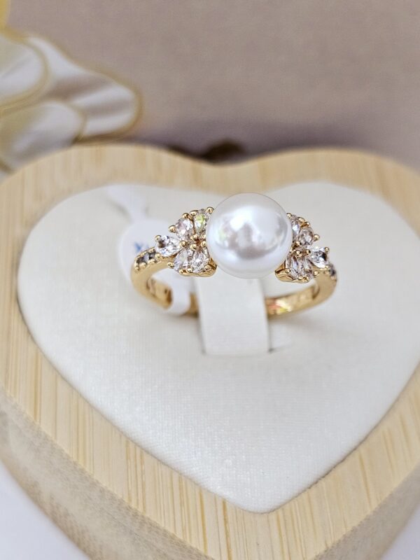anillo perla T8 xuping jewerly rose