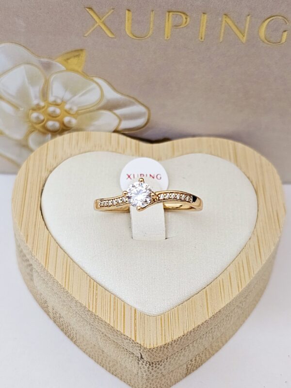 anillo talla 8,10 tipo compromiso xuping jewerly rose