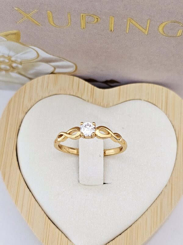 anillo talla 6,7,8 infinito tipo compromiso xuping jewerly rose