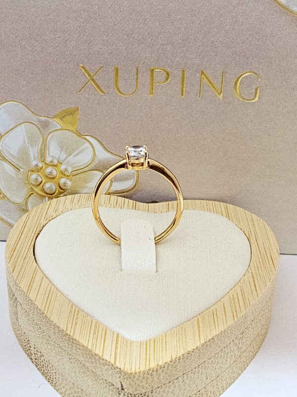 anillo talla 6,7 tipo compromiso xuping jewerly rose