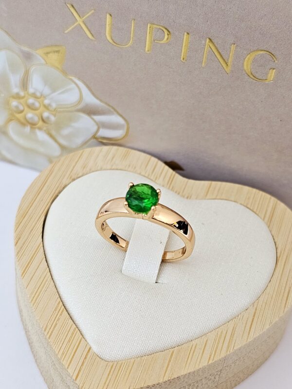 anillos tallas 6,  verde xuping jewerly rose