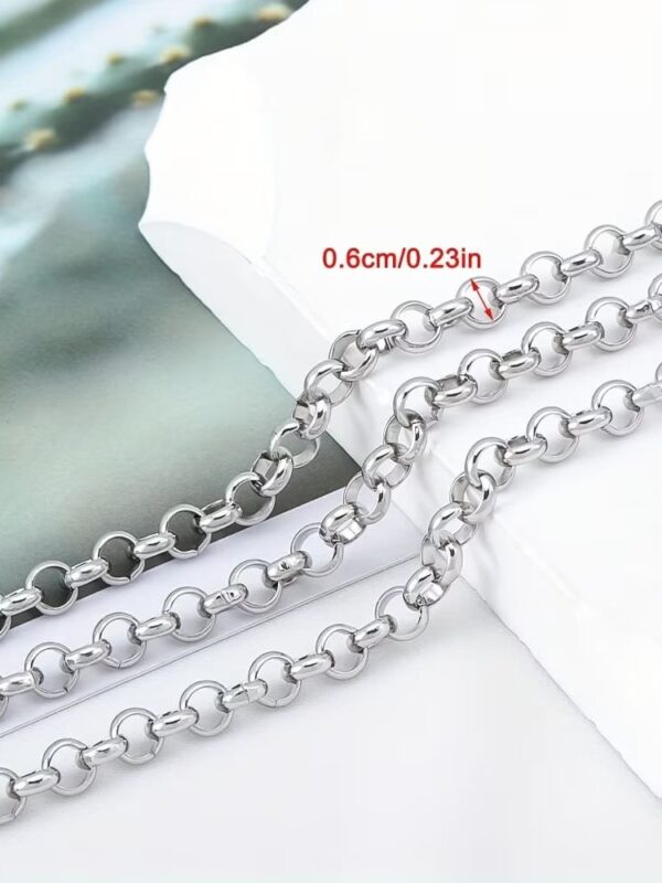 collar 45cm eslabon redondo xuping TTM plateado cadena