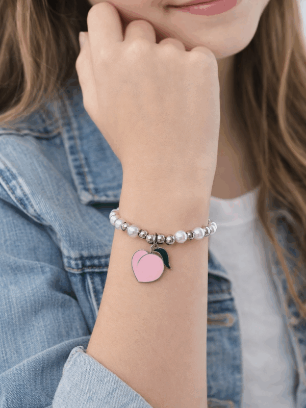 Pulsera durasno xuping TTM acero inoxidable plateado