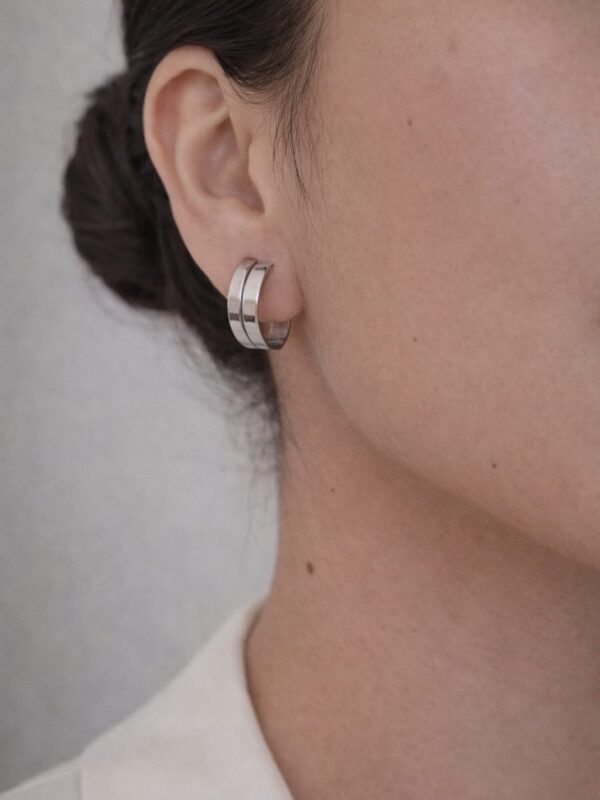 argolla 2cm plateado xuping TTM