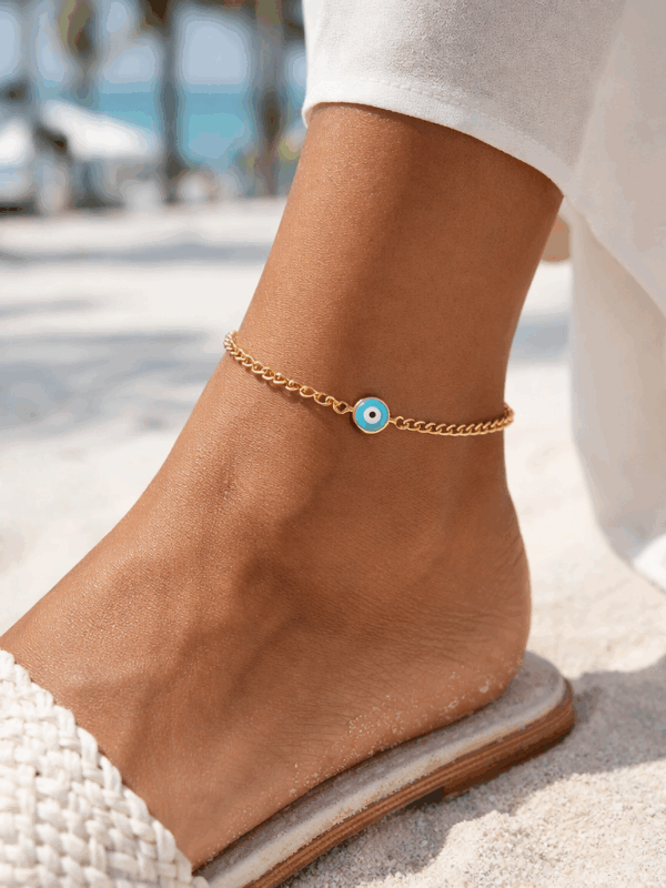 tobillera ojo turco 24+3cm xuping jewerly rose