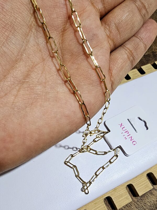 cadena 60 cm eslabon xuping TTM dorado, collar