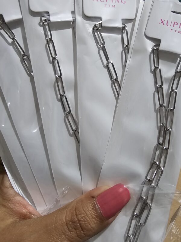 collar 45cm eslabon xuping TTM plateado cadena