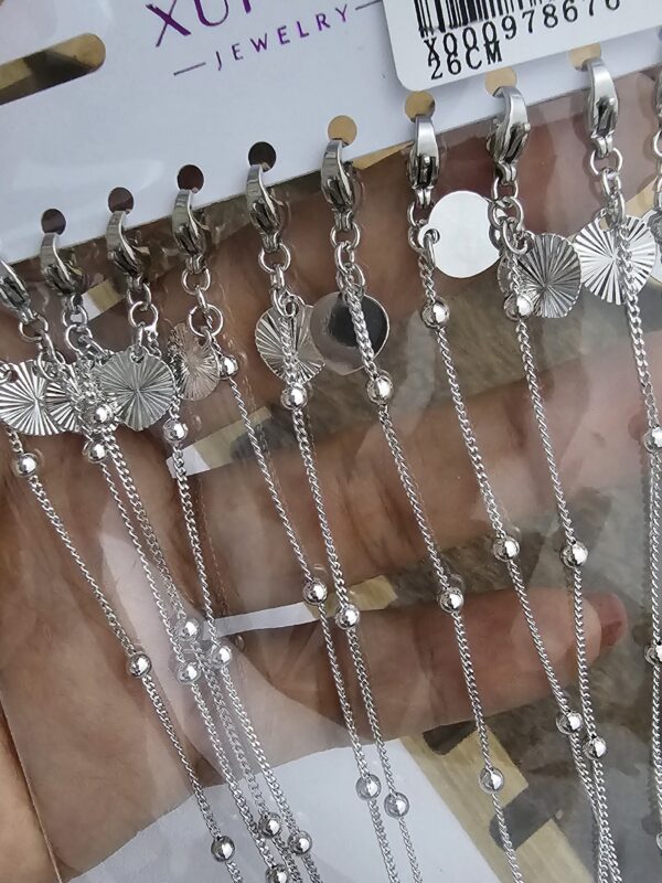 tobillera billas xuping jewerly plateado