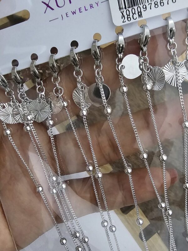 tobillera billas xuping jewerly plateado