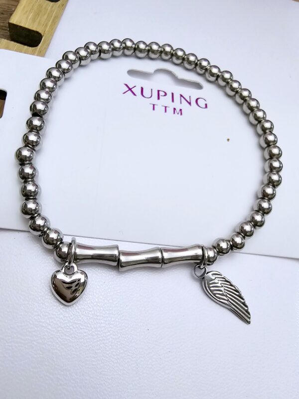 Pulsera billas xuping TTM plateado acero inoxidable
