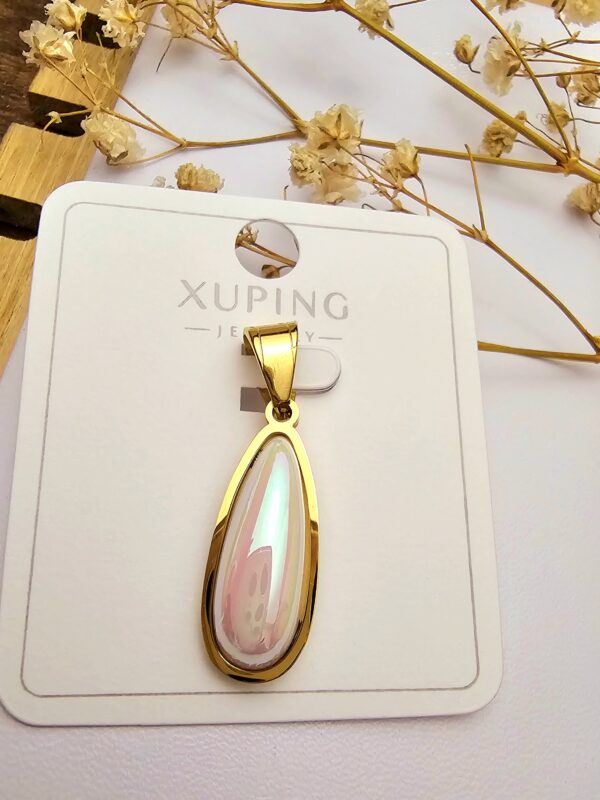 Dije gota atornasolado ttm xuping acero inoxidable dorado