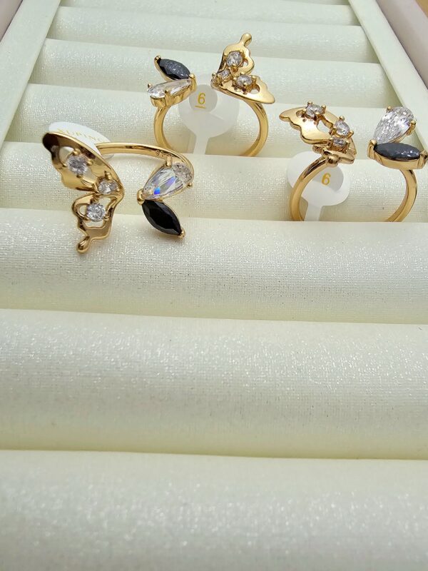 Anillos mariposa regulable xu jewerly rose