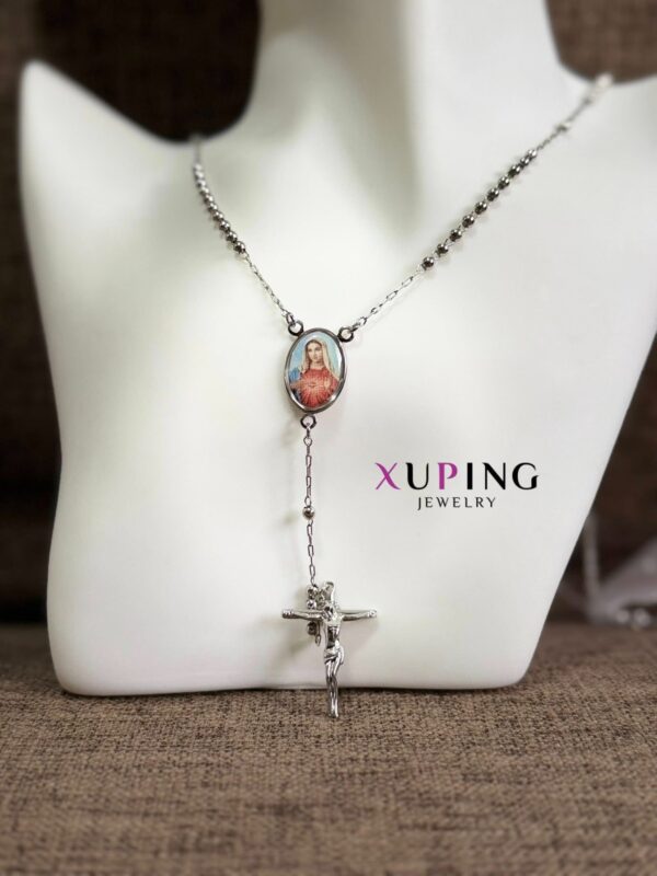 collar Rosario 60cm plateado xuping jewerly