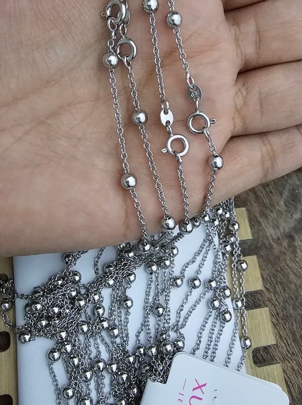 cadena billas 45cm xuping jewerly plateado