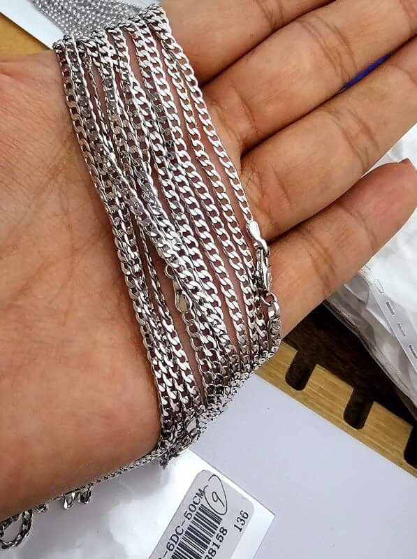 cadena lomo Grosor 2mm, Largo 50cm xuping jewerly plateado