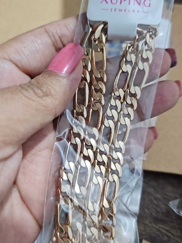 cadena cartier (grosor 7mm)(largo 50cm) xuping jewerly rose collar