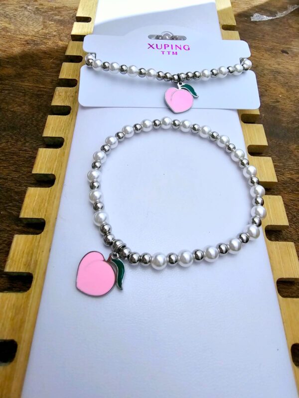 Pulsera durasno xuping TTM acero inoxidable plateado