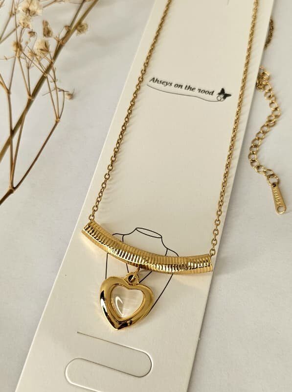 🔥Collar ❤️ acero 316 L dorado