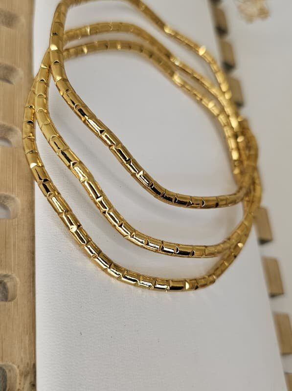 🔥 Pack de 3 Pulsera  doble enchape dorado