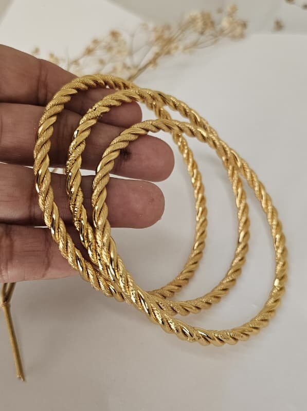 🔥 Pack de 3 Pulsera doble enchape dorado
