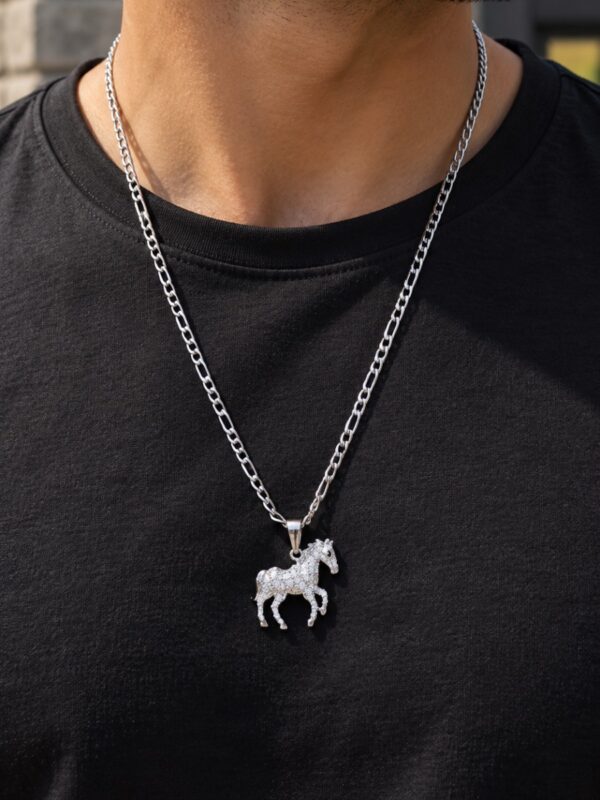 dijes caballo xuping jewerly plateado