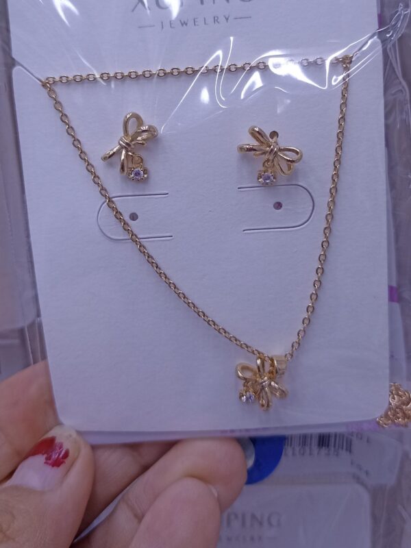 Set liston lazo xuping jewerly rose