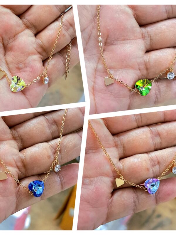 pulsera corazon colores xuping jewerly rose