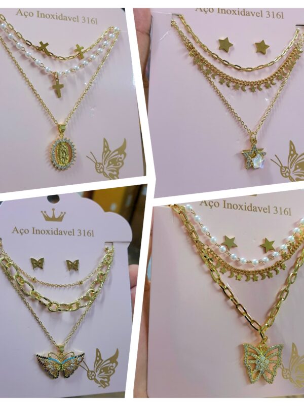 set 316 acero dorado