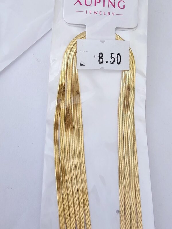 cadena snake fina plana xuping jewerly rose