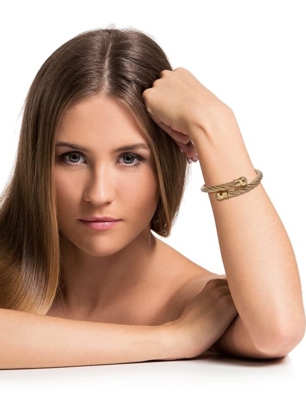 Pulsera acero Stanley Dorado y bicolor