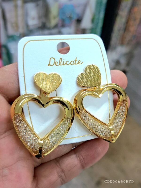 arete corazon chunky delicate dorado