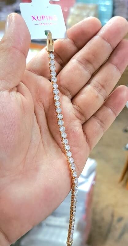 pulsera puntos de luz circon xuping jewerly rose