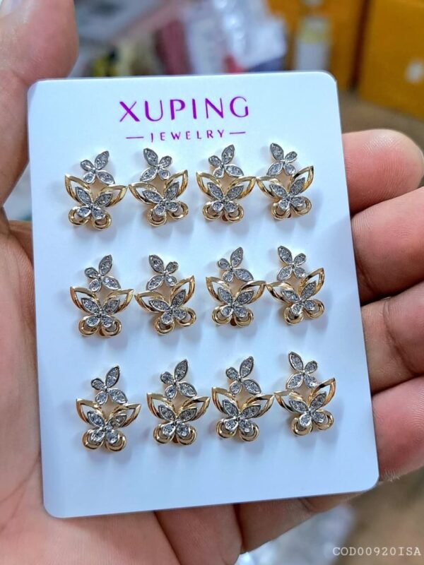 arete mariposa 🦋 xuping jewerly rose