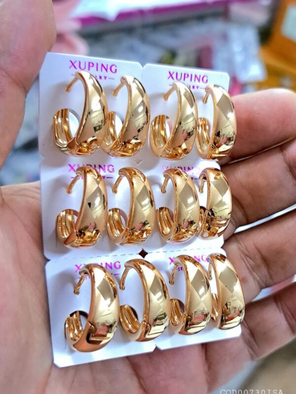 canoa grande con diseño rombo xuping jewerly rose