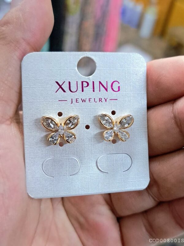 arete mariposa xuping jewerly rose