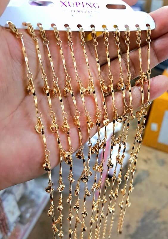 pulsera corazon xuping jewerly rose