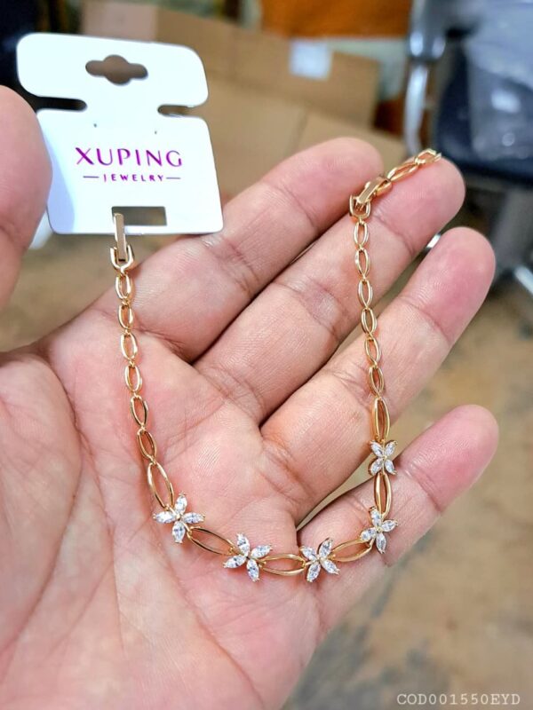 pulsera flores xuping jewerly rose