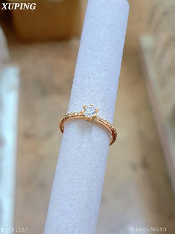 Anillo talla 9,10 punto de luz xuping jewerly rose