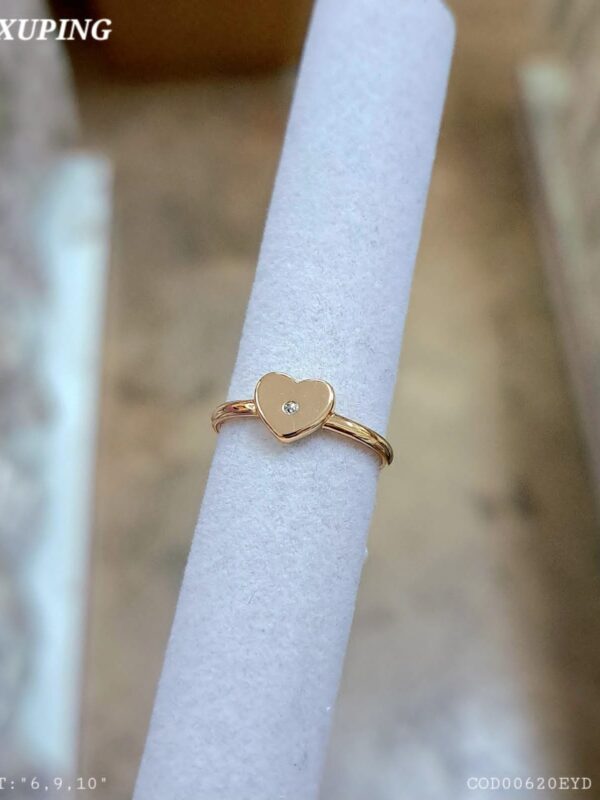 Anillo tallas 6,9,10. corazon xuping jewerly rose