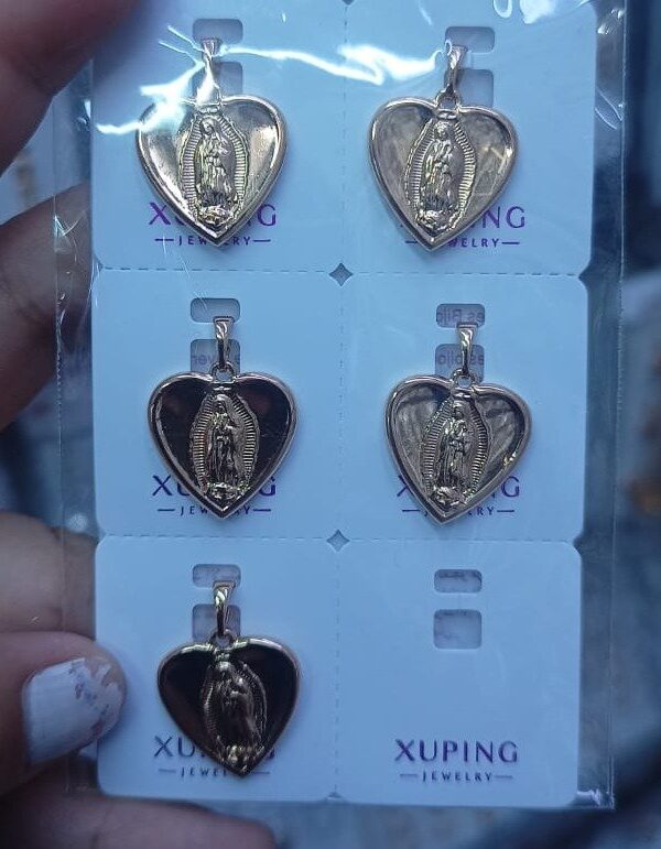 dije virgen corazon religioso xuping jewerly rose