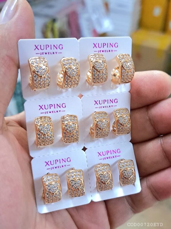 argolla corazon circon xuping jewerly rose