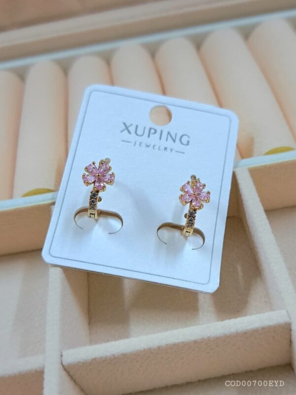 argolla flor rosado xuping jewerly rose