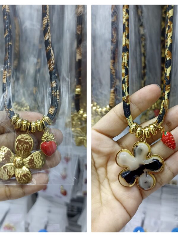 collares verano acero dorado