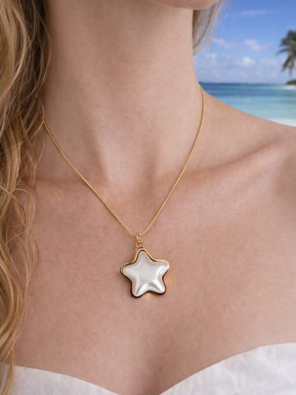 Collar ⭐ dije acero 316 y cadena cola de rata