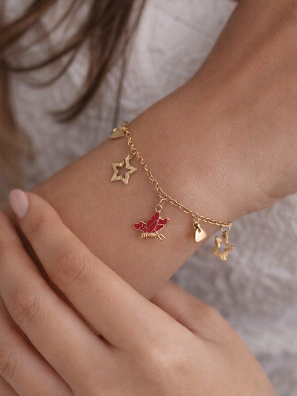 pulsera  mariposa estrella xuping jewerly rose