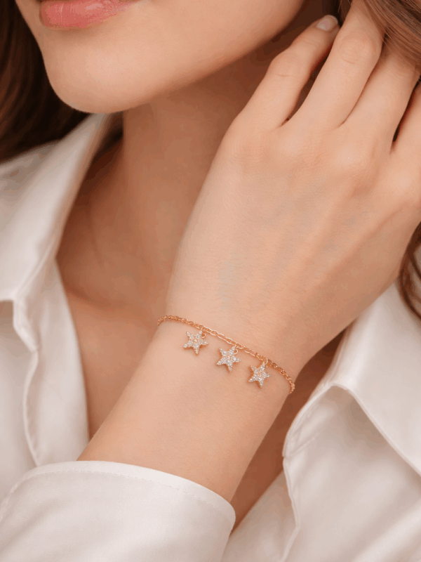 pulsera estrellas xuping jewerly rose