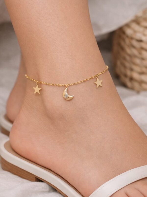 tobillera luna estrella xuping jewerly rose